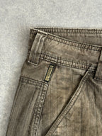 Armani Jeans Utility Panelled Zip Cargo Trousers