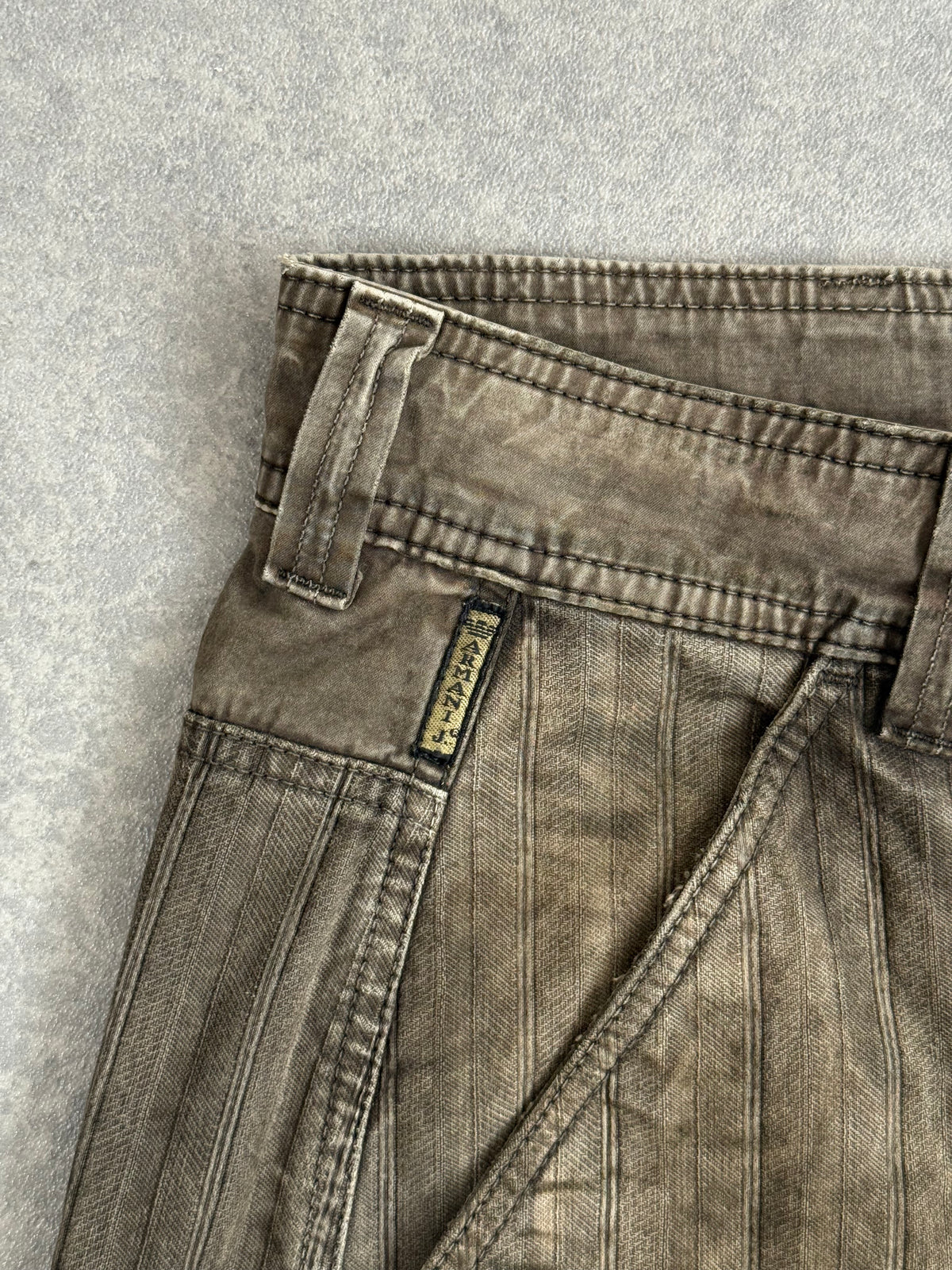 Armani Jeans Utility Panelled Zip Cargo Trousers