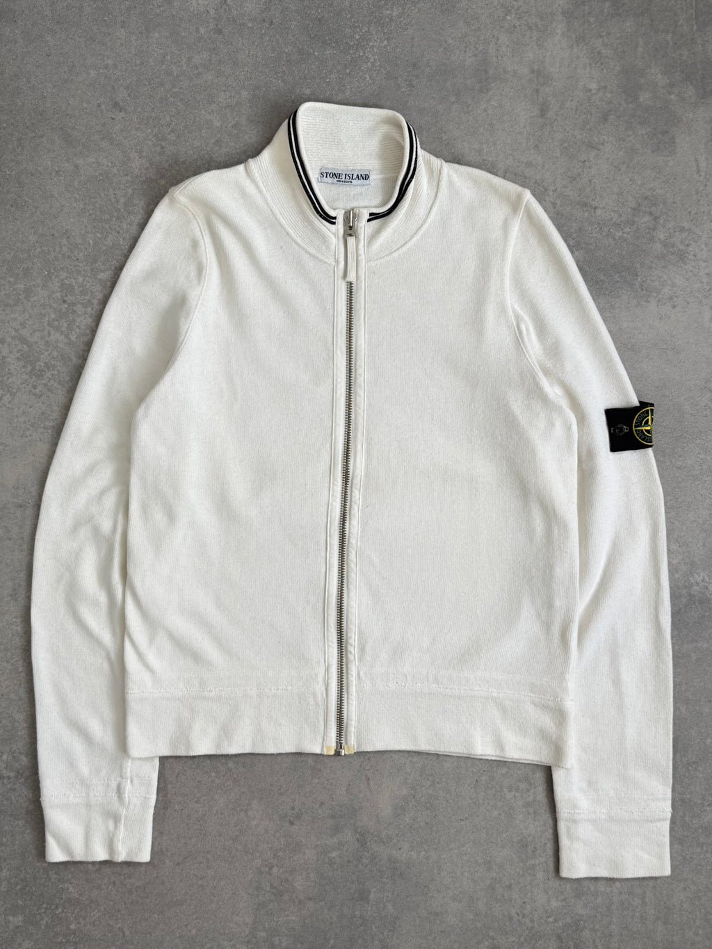 SS07 Stone Island White Zip Up