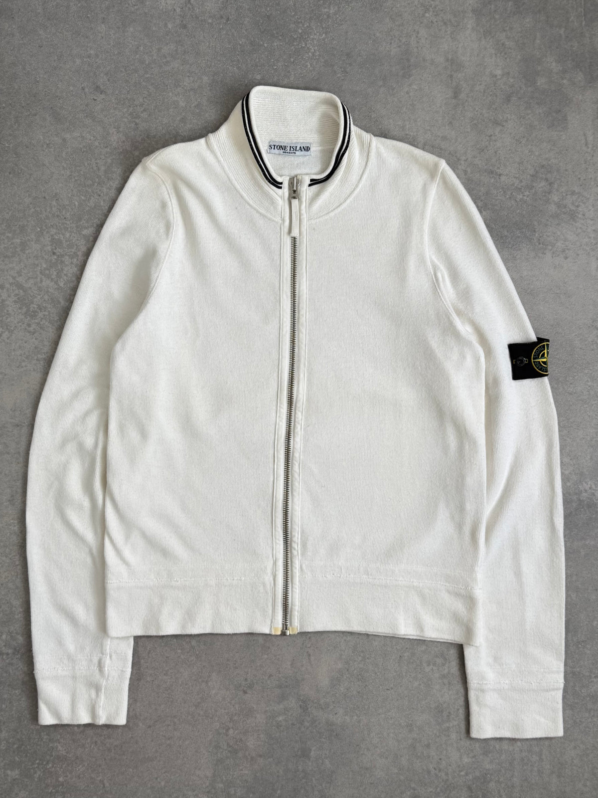 SS07 Stone Island White Zip Up