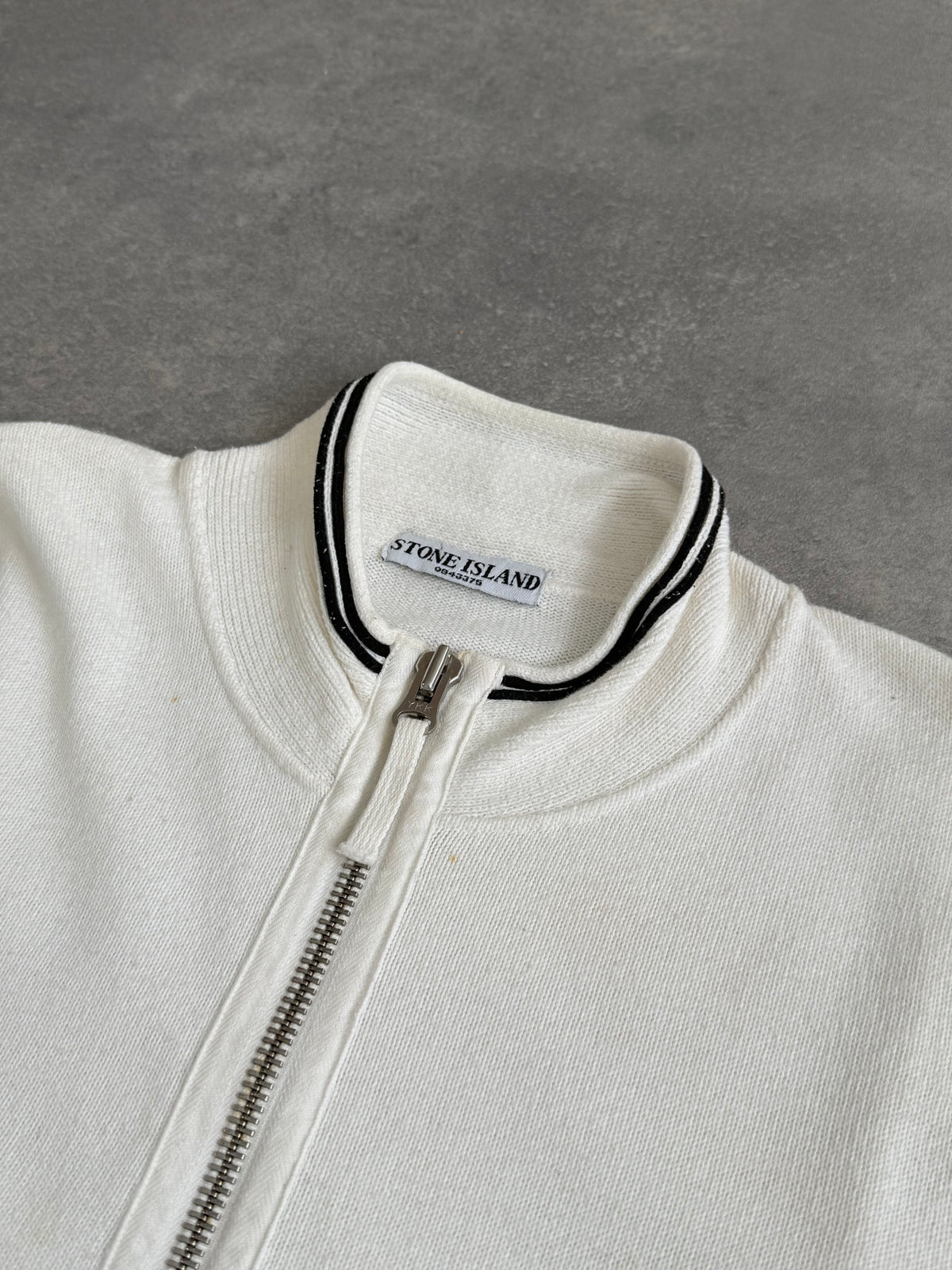 SS07 Stone Island White Zip Up