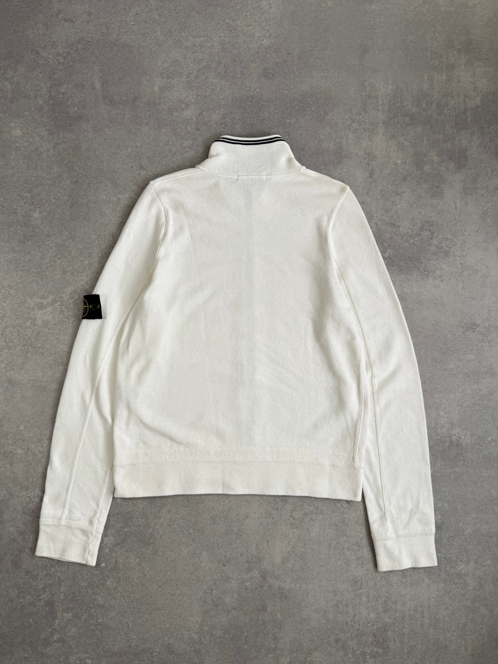 SS07 Stone Island White Zip Up